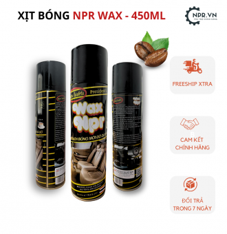 XỊT DƯỠNG BÓNG ĐỒ DA, NHỰA, GỖ,... NPR  WAX